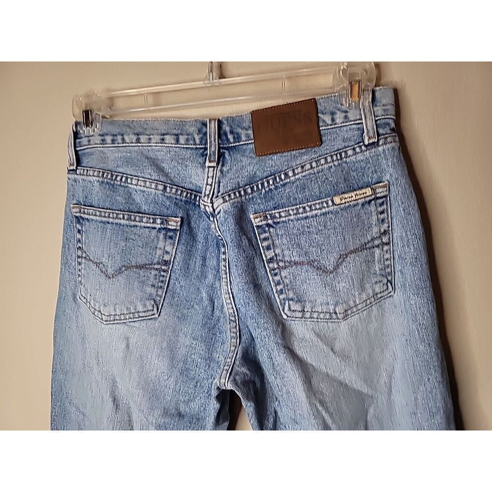 Guess Jeans Men's Size 28 Blue Button Fly  USA Demin Vintage T71 - Picture 7 of 16